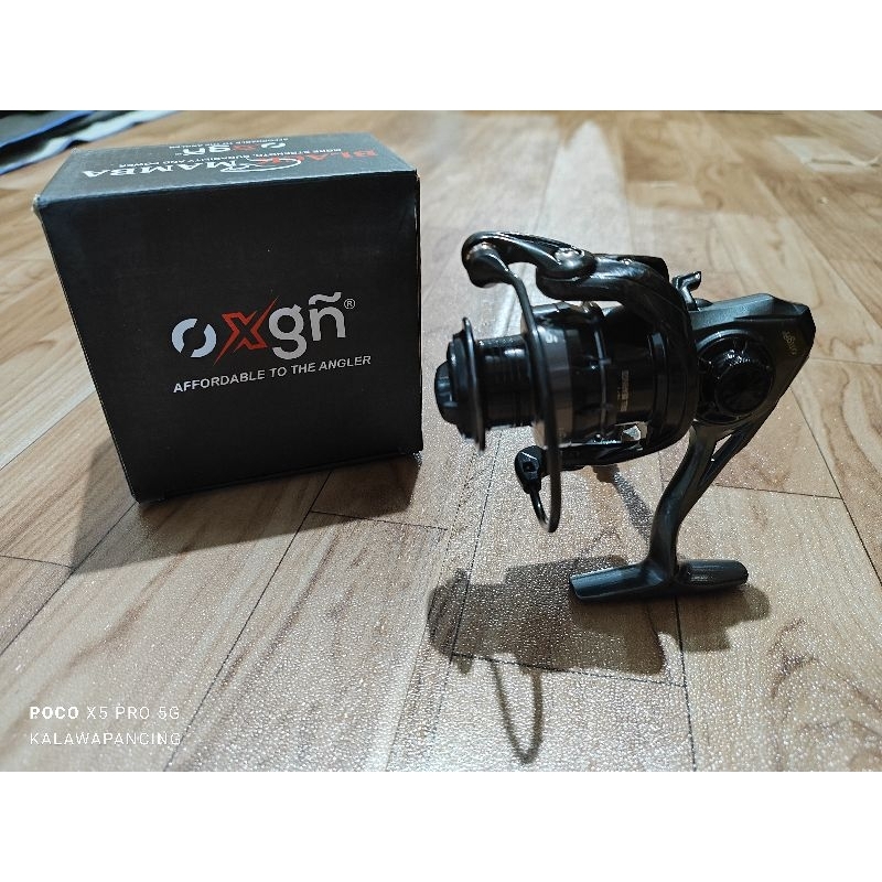 Reel Oxgn Black Mamba 1000 / 2000 / 3000 / 4000 / 6000 Power Handle SW (Bonus Kail)