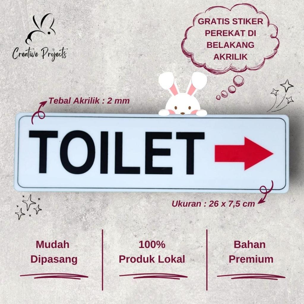 

Sign Akrilik Toilet Panah | Sign Acrylic