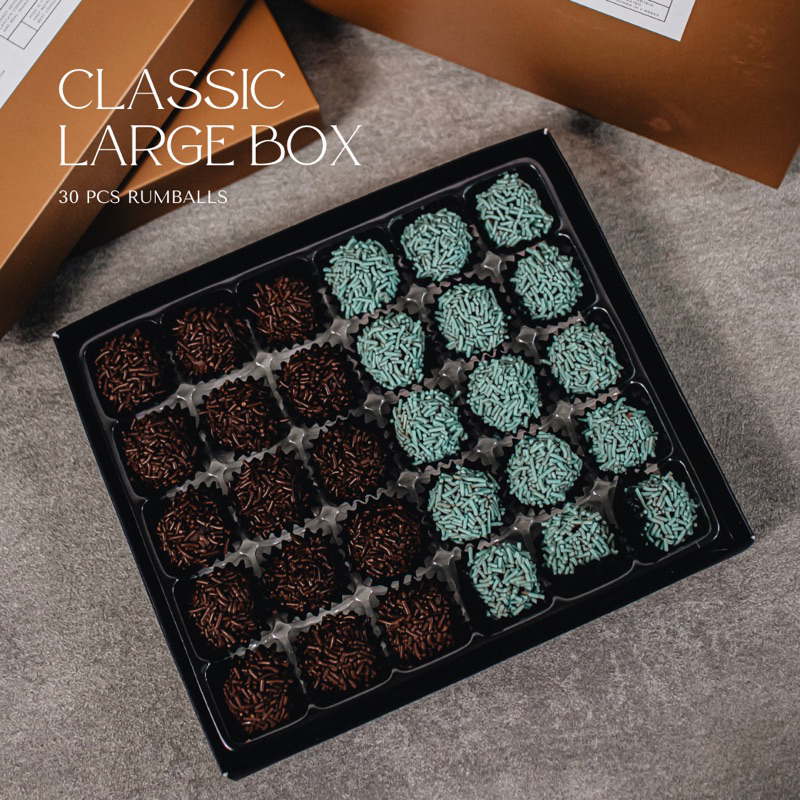 

CLASSIC ROMKUGLER RUMBALLS LARGE BOX - THE MOMMA'S