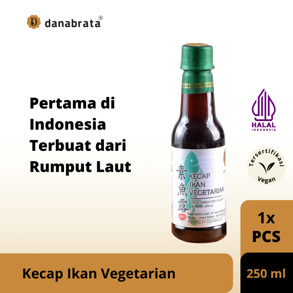 

Danabrata Kecap Ikan Vegetarian 250 ml / Kecap Ikan Sari Rumput Laut / Fish Sauce