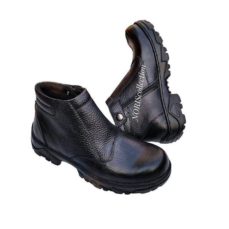 Sepatu Safety Boot Resleting Kulit Asli Original