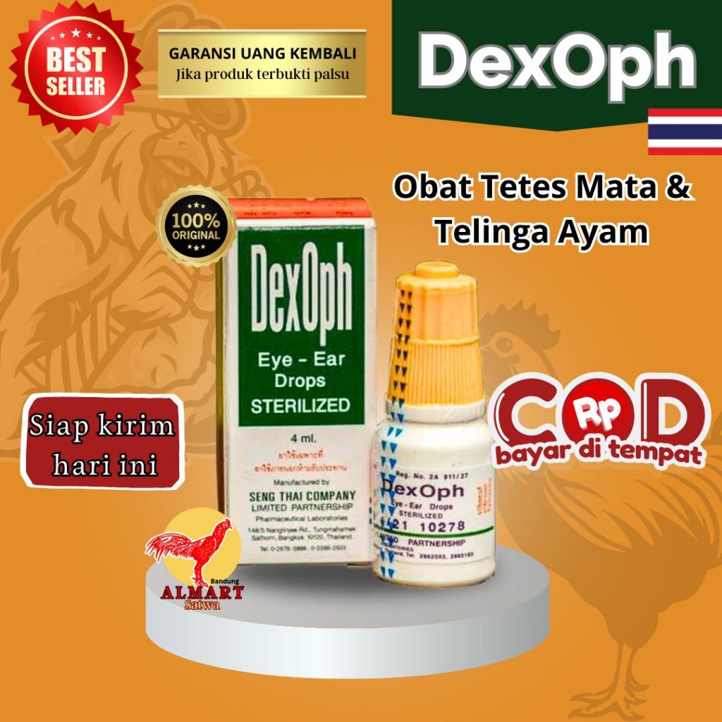 DEXOPH import THAILAND - obat tetes mata & telinga - obat khusus Ayam