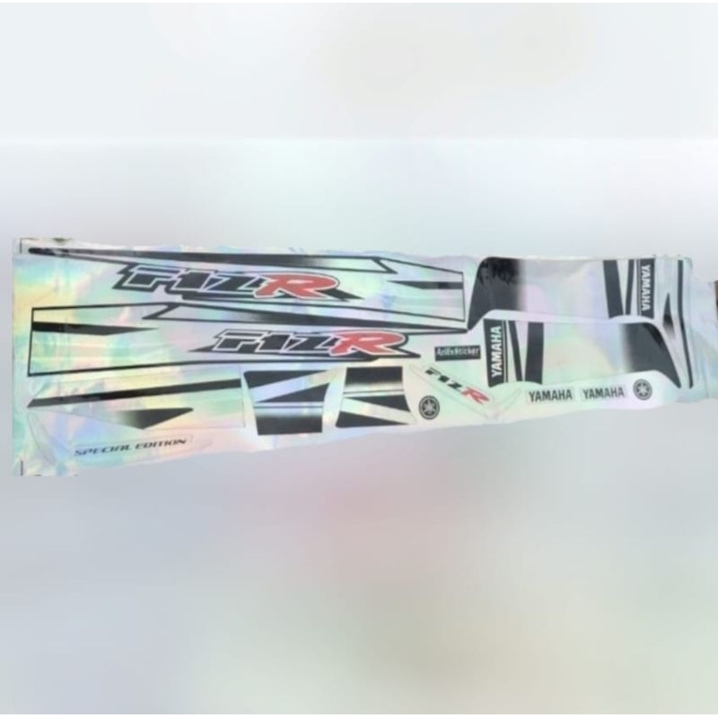 Sticker Striping Motor Yamaha Fiz r spesial edition Putih hitam Merah Printing Cutting Tahan Pernis