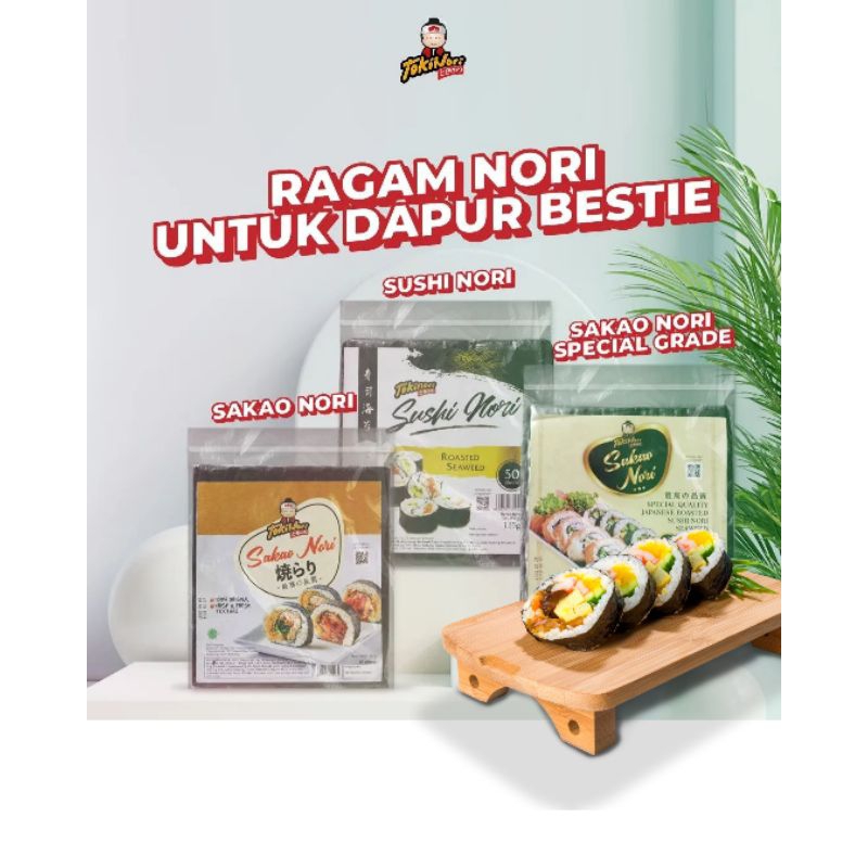 

Tokinori Shusi Nori 50 lembar halal | Yakinori lokal for Shusi Kimbab