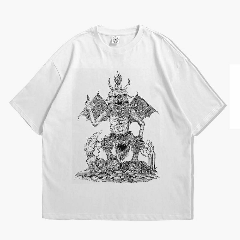 BAJU SATANIC/BAJU BAPHOMET/DARKART/SATANIC/ARTWORK style Gothic, Grunge, Maternal, Heretic, Husted.