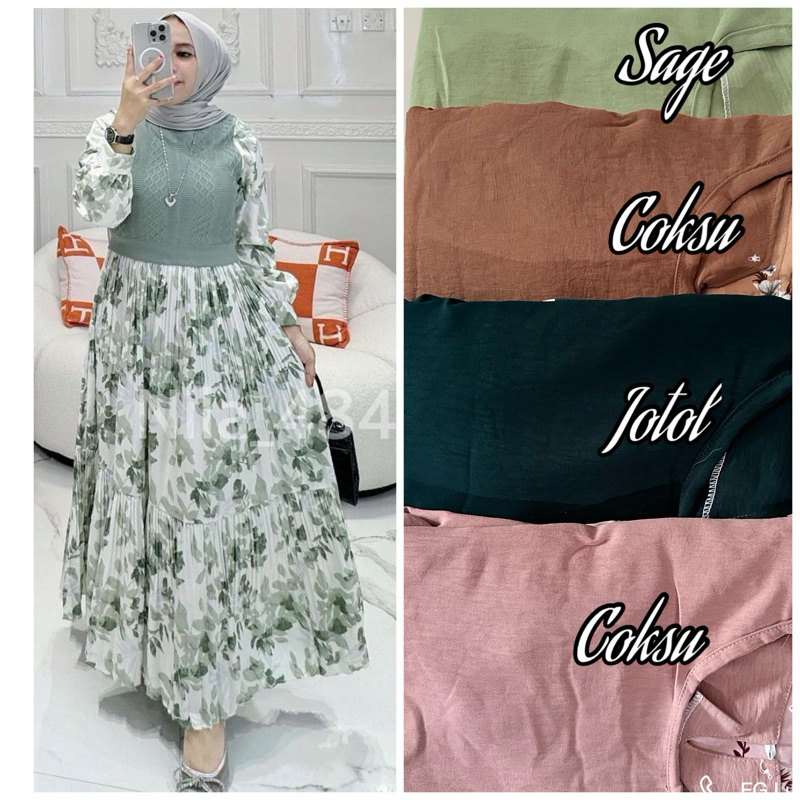 Gamis cringkle Nila
