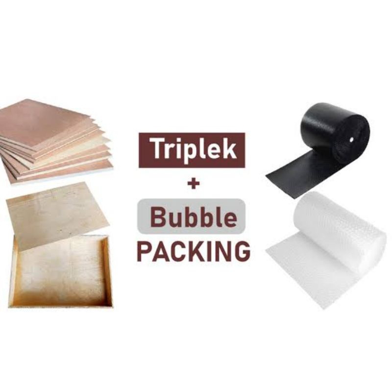 

extra packing triplex + buble wrap