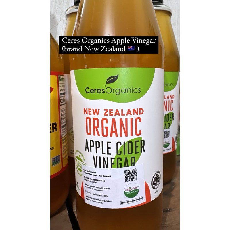 

Ceres Organic Apple Cider Vinegar 750ml (New Zealand)