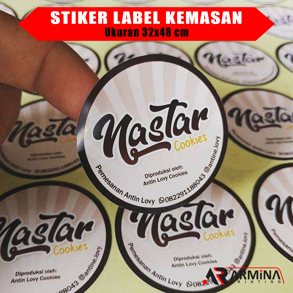 

Stiker Chromo A3+ Cutting / Sticker Label Toples / Label Makanan / Free Design