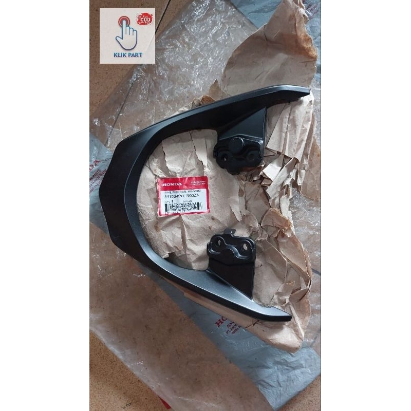 84100-kvl-n00za rail rear grab begel jok supra 125 lampu 2 hitam doff