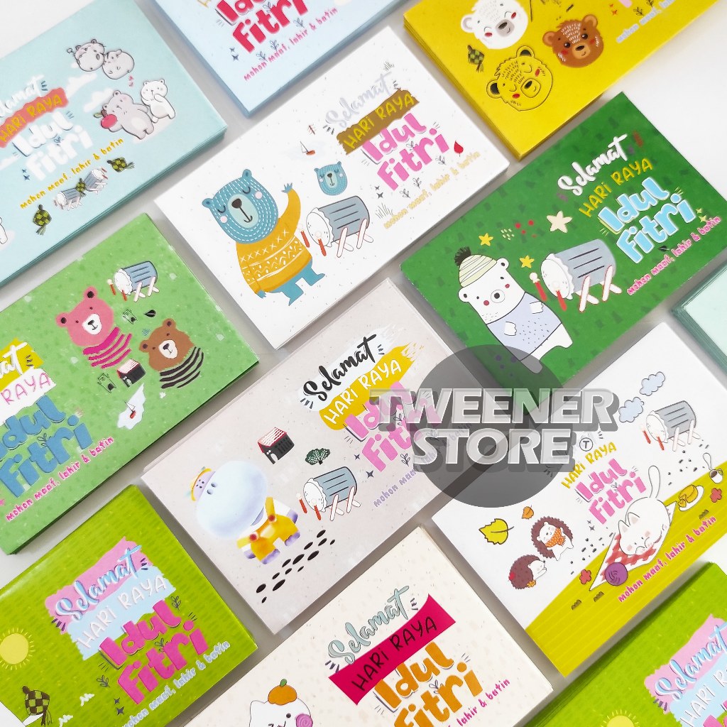 

(1PACK ISI 20PCS) KIKY Amplop Lebaran 2023 | Isi 20pcs | Ukuran 110x70mm | Selamat IDUL FITRI