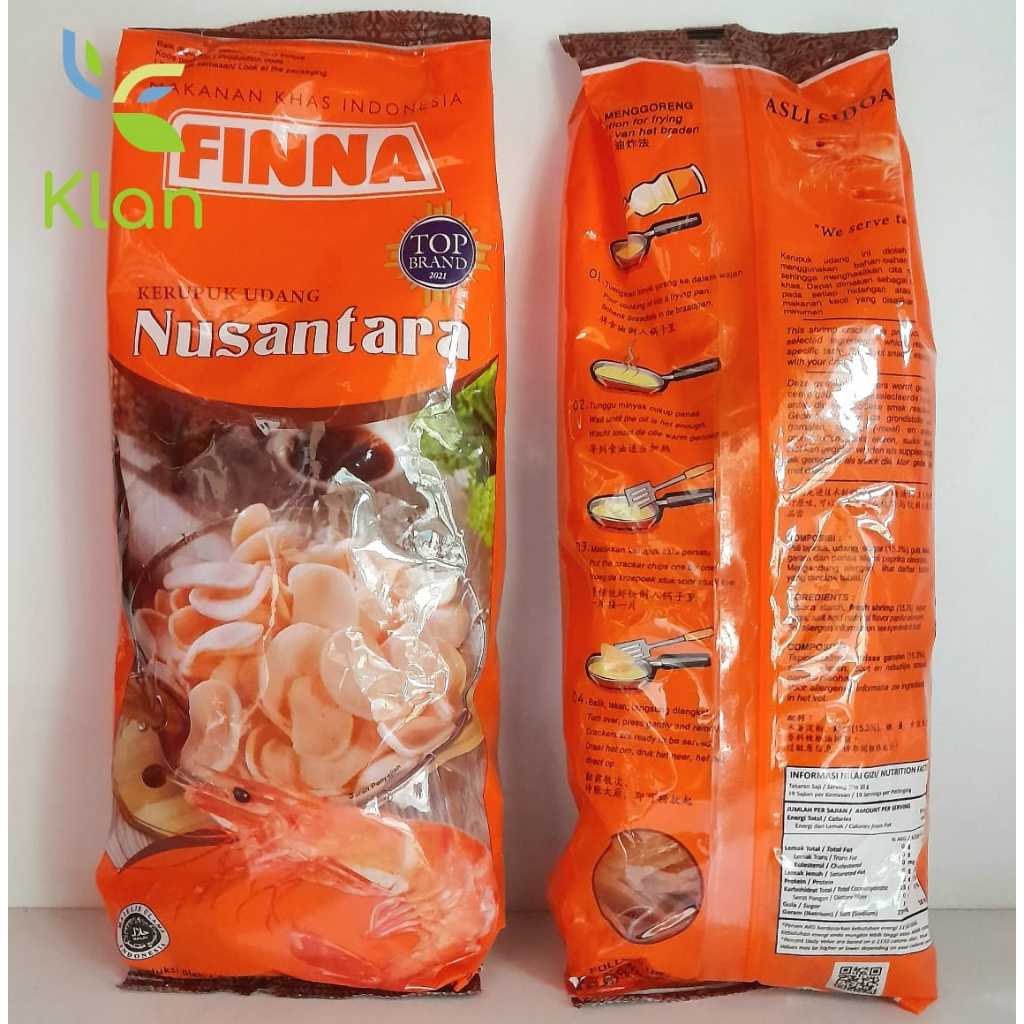 

FINNA NUSANTARA KERUPUK 380 GR / KRUPUK UDANG FINNA