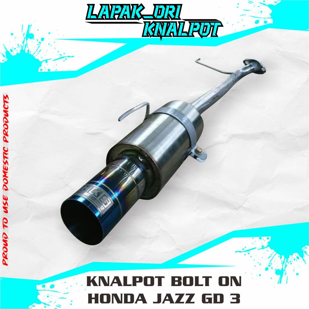 KNALPOT HONDA JAZZ GD3 KNALPOT HKS BURNTIP