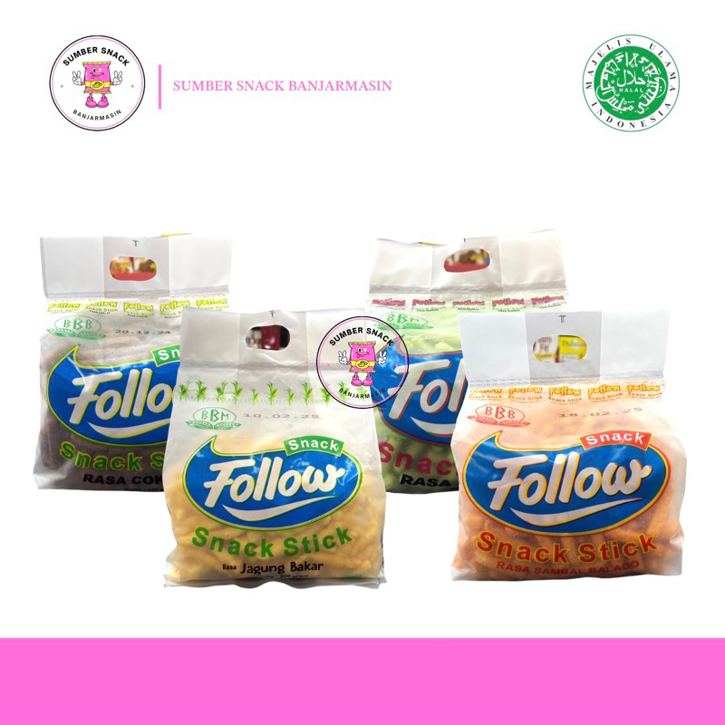 

Snack Stick Follow (4 Varian Rasa) (200g)