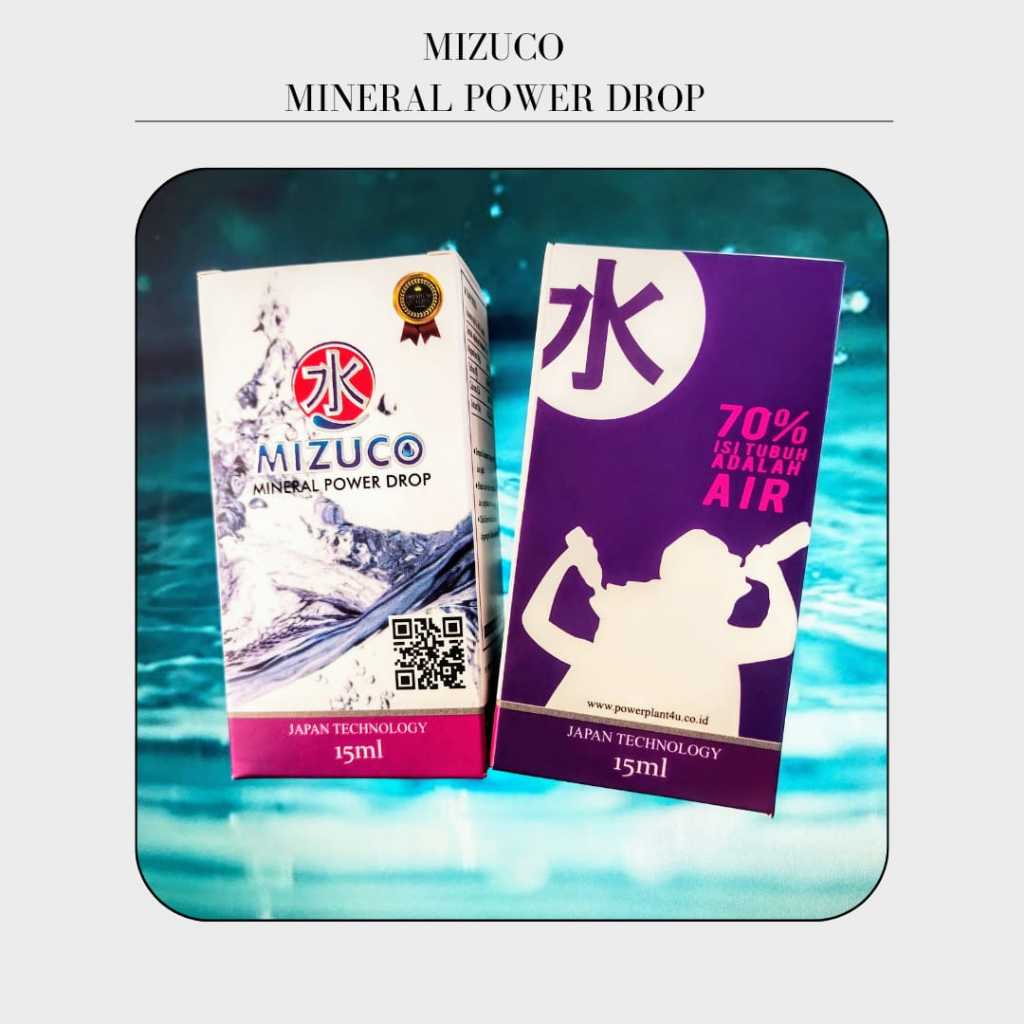 

MIZUCO - Mineral Power Drop - MINERAL ALKALINE KEMASAN 1 BOTOL 15ml