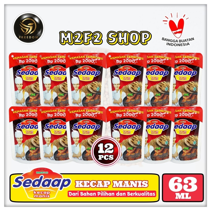 

Sedaap Kecap Manis Original Pouch - 63 ml (Kemasan 12 Pcs)