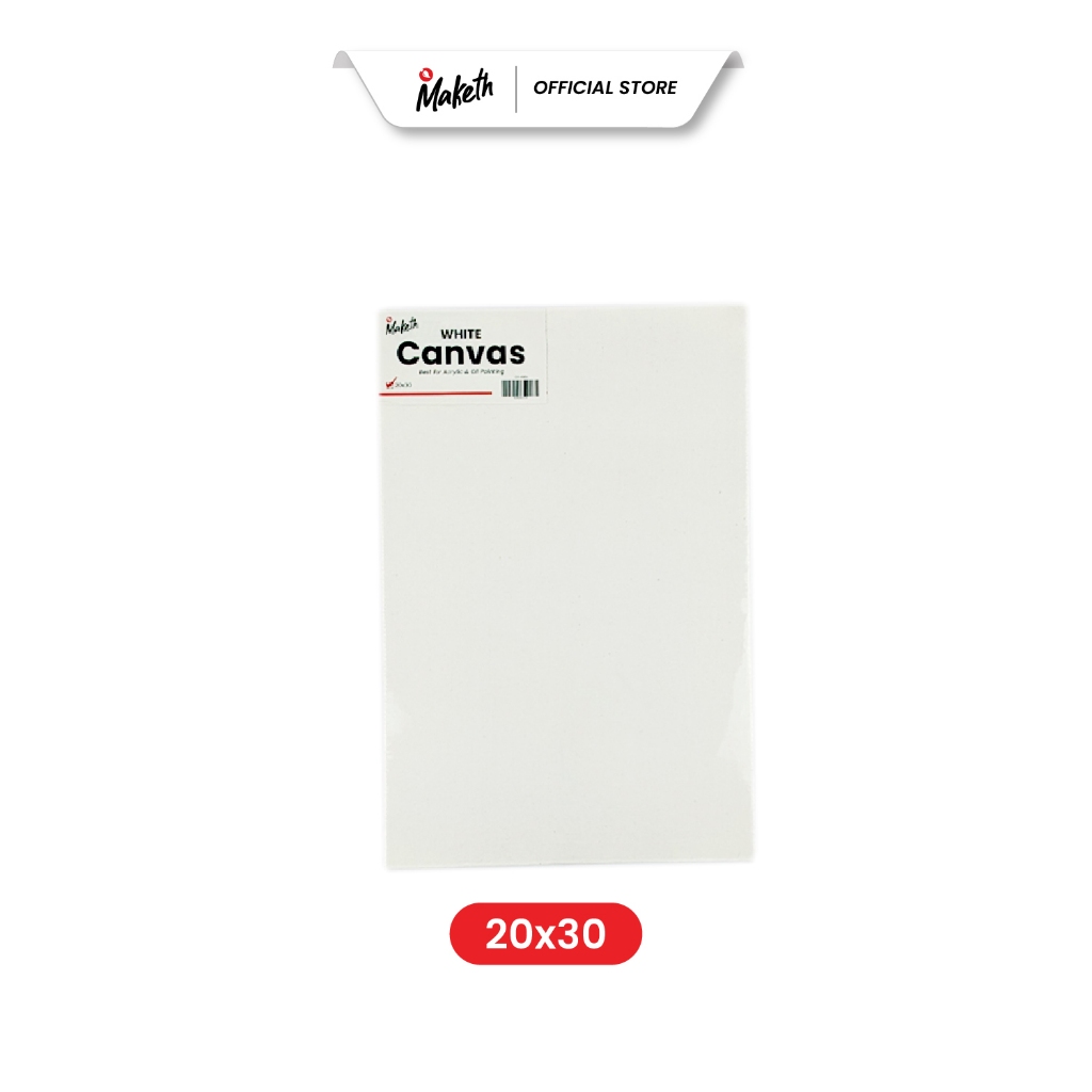 

Maketh Kanvas Lukis Putih 20x30 Cm White Canvas CV-4WH Sudah GESSO