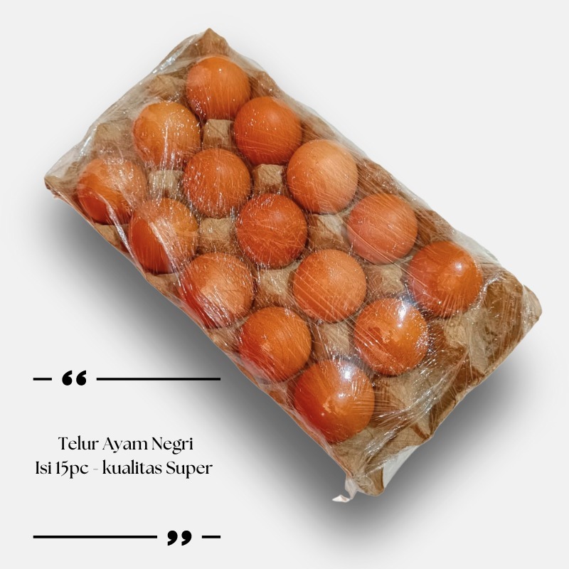 

Telur ayam negri isi 15pcs kualitas super