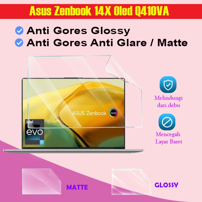 ASUS Zenbook 14X Oled 14" Screen Guard Protector Glossy Doff Matte Antigores Laptop
