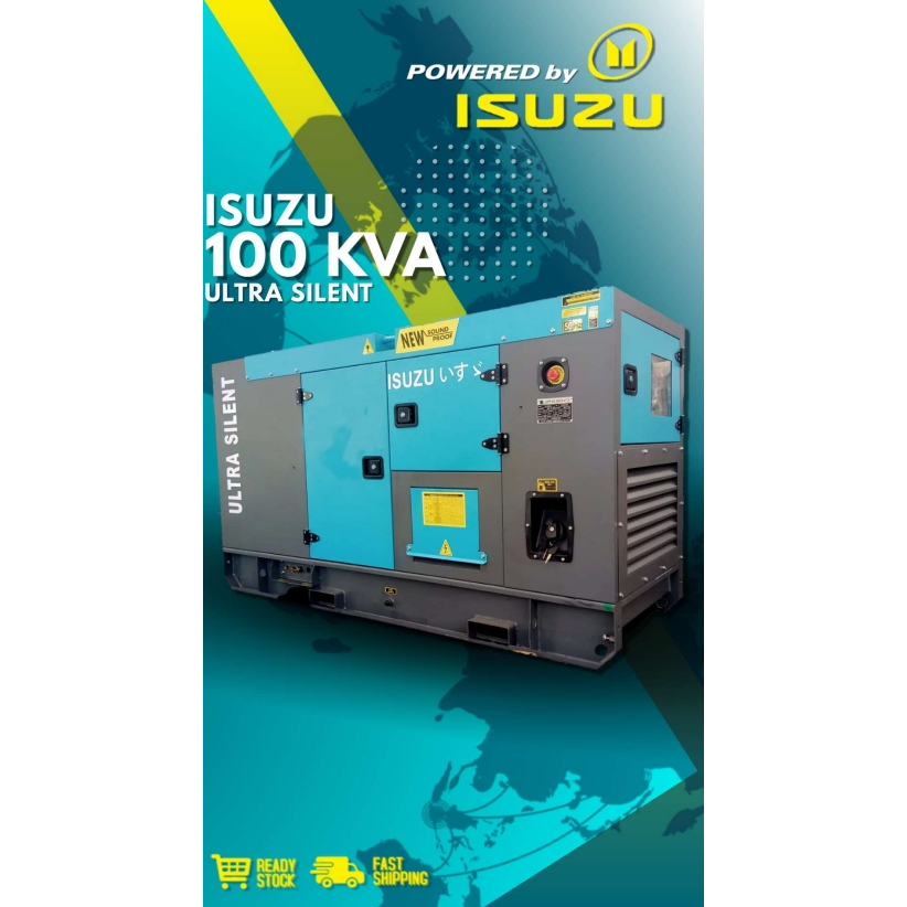 Genset Silent Isuzu 100 KVA - Silent Diesel - Japan Tech - Generator Set
