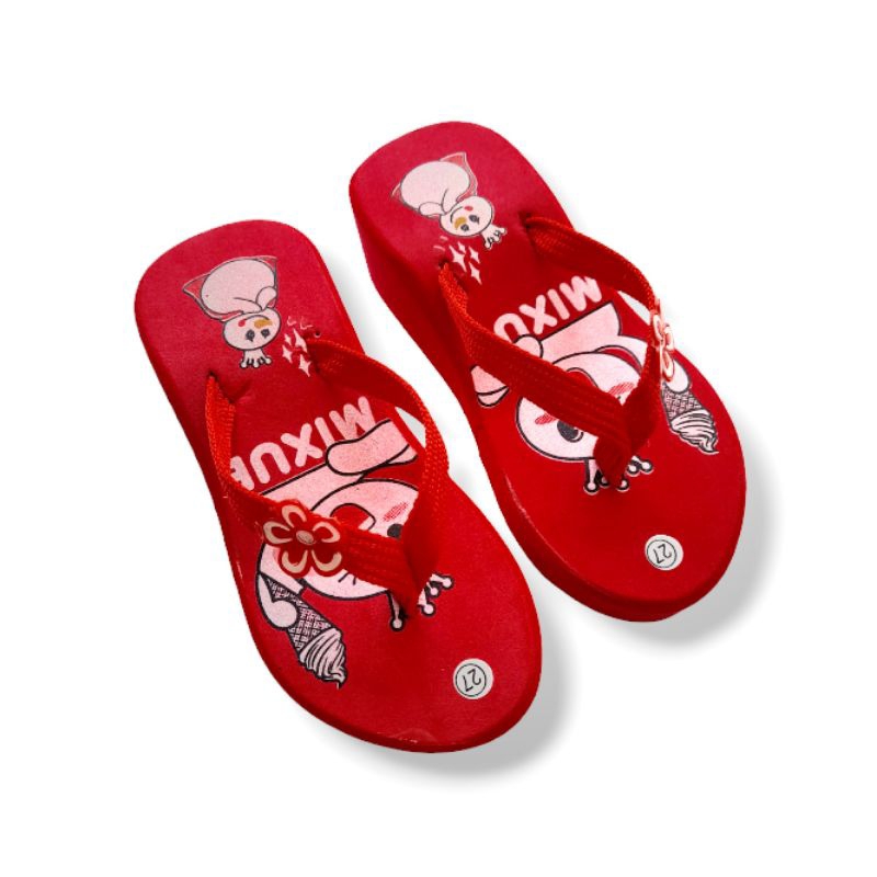 Sandal Mixue Viral 2023 anak perempuan jepit bungkus