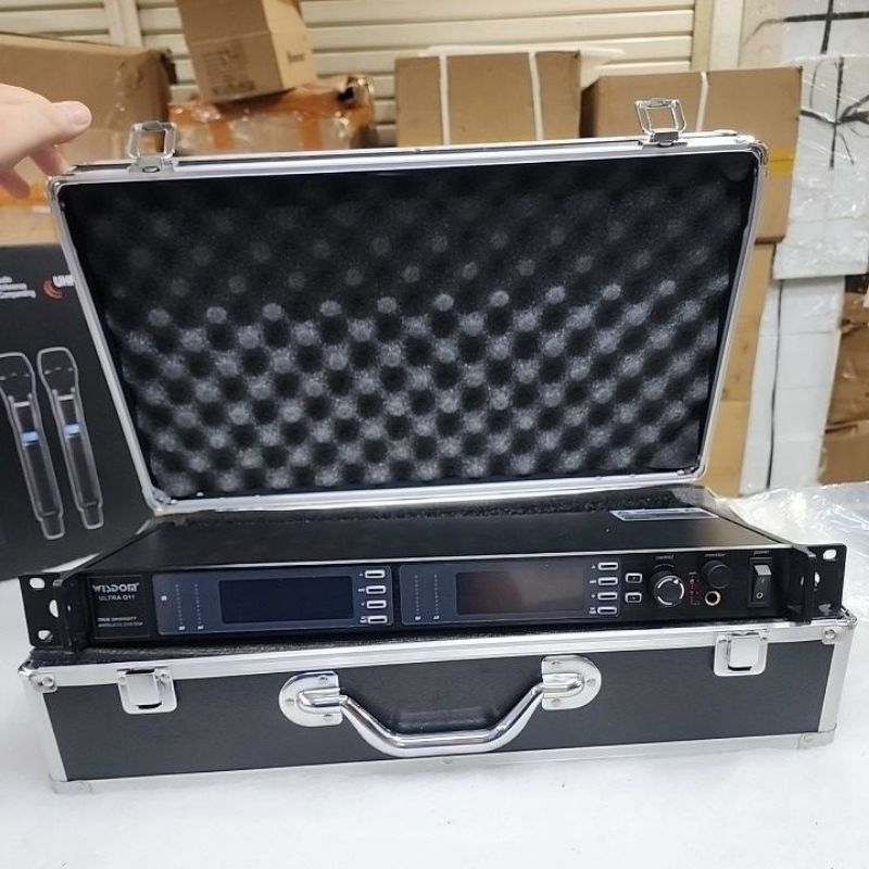 Mic Wireless WISDOM ULTRA Q11 / Q 11 U HF 2 Mic Handel Koper Original
