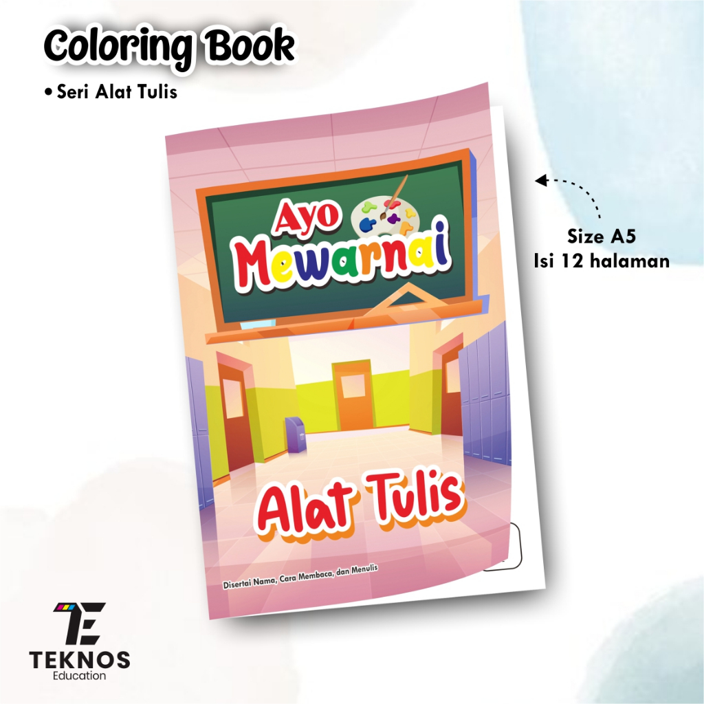 

BUKU EDUKASI MEWARNAI ALAT TULIS - BUKU EDUKASI ANAK PAUD TK