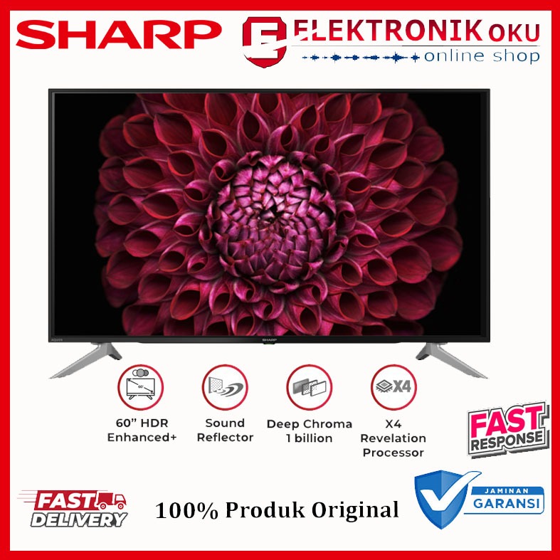 TV SHARP LED ANDROID TV 60 INCH 4K UHD