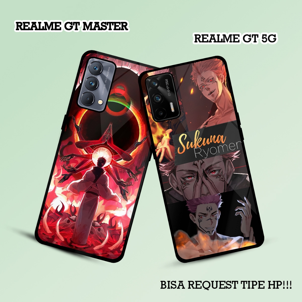 [WB02]  Case Glossy Case  REALME GT MASTER | REALME GT  |  Casing Hp Kilau Motif ANIME SUKUNA