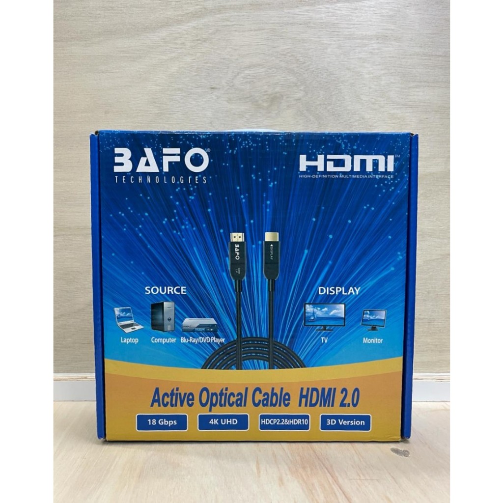 BAFO Kabel Hdmi Fiber Optic /Optik ( FO ) 25M