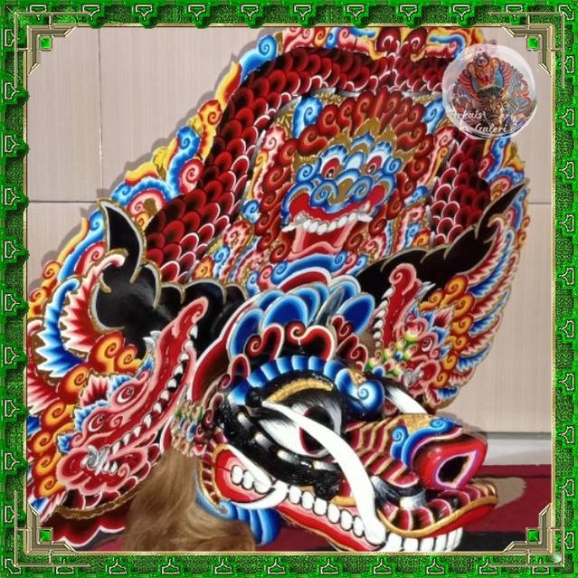 Barongan spon caplokan kain panjang anak2 dengan jamang lebar / BARONGAN PLIPIT ROMO MAINAN ANAK TAM