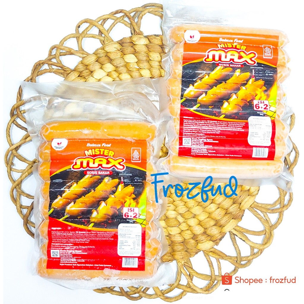 

Mister Max Sosis Bakar Jumbo 500gr isi 8 pc