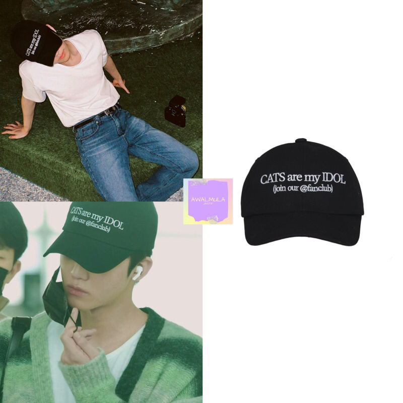 (PO) OFFICIAL SALE ITZAVIBE Cats Are My Idol Cap worn by NCT Jaemin