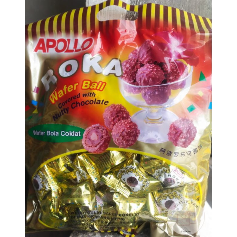 

Roka Coklat Apollo Ball 480 gram isi 70 pcs