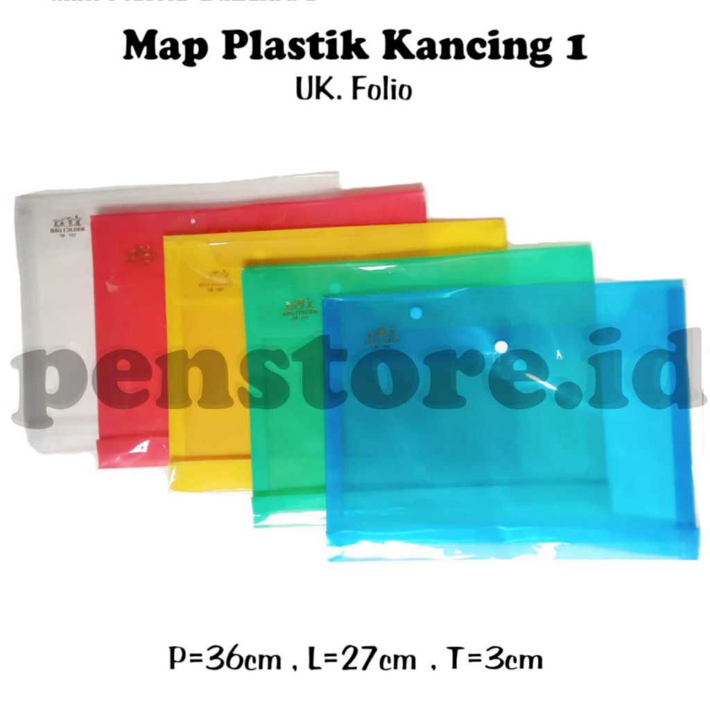 

(pcs) Map Plastik 1 Kancing / Bag Folder IMCO IM-107 tebal