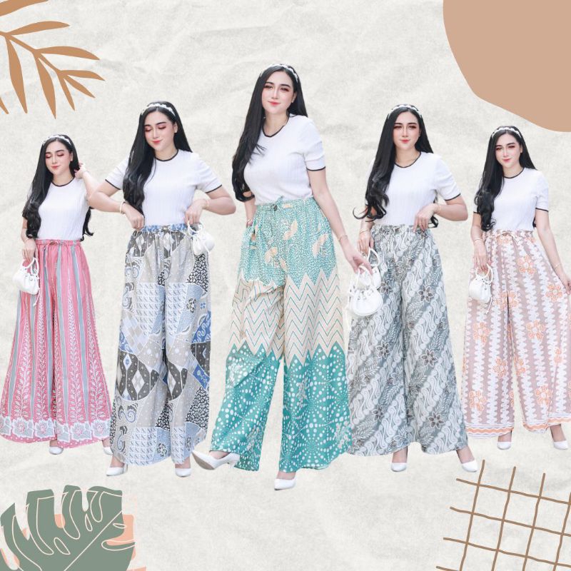 KULOT BATIK JUMBO ~ CELANA BATIK BIGSIZE WANITA