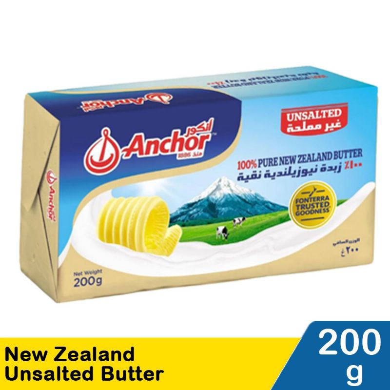 

Keju Anchor New Zealand Butter Unsalted 200 gram