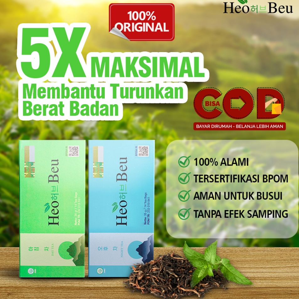 

Sikat Habis Heo Beu Slimming Tea Original Teh Diet Detoslim Pelangsing Mengecilkan Perut Buncit wanita Herbal Ampuh 1 Ori Bpom