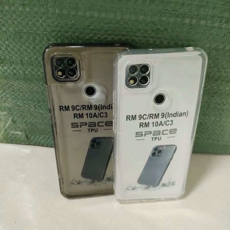 Case Silikon Bening Hitam Transparan Hp Xiomi Redmi 9C /10A Bahan Bagus
