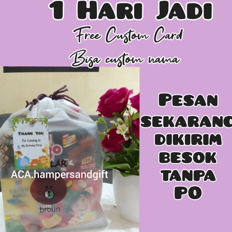 

Dear Paket Snack ulang tahun anak Hampers ulang tahun anak