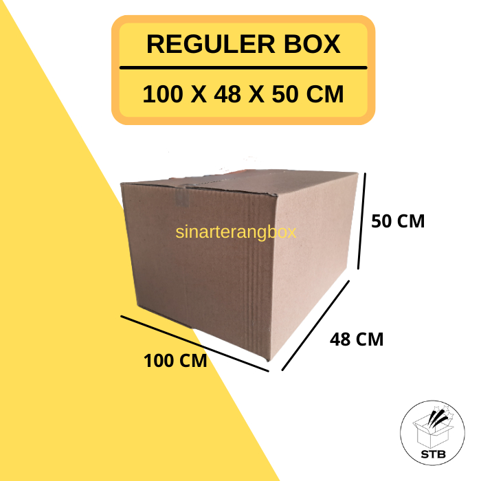

100 X 48 X 50 CM KARDUS BOX POLOS KARTON PACKING JUMBO PINDAHAN DUS COKLAT BARU