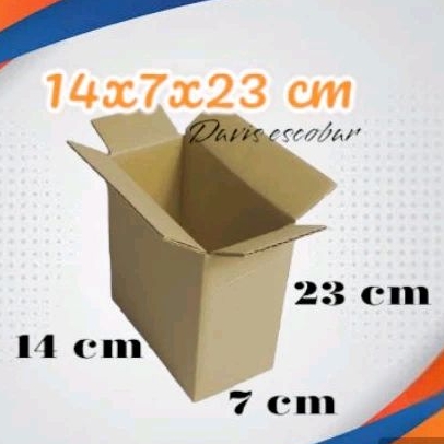 

Box kardus kecil 14x7x23 cm dus packaging siap pakai