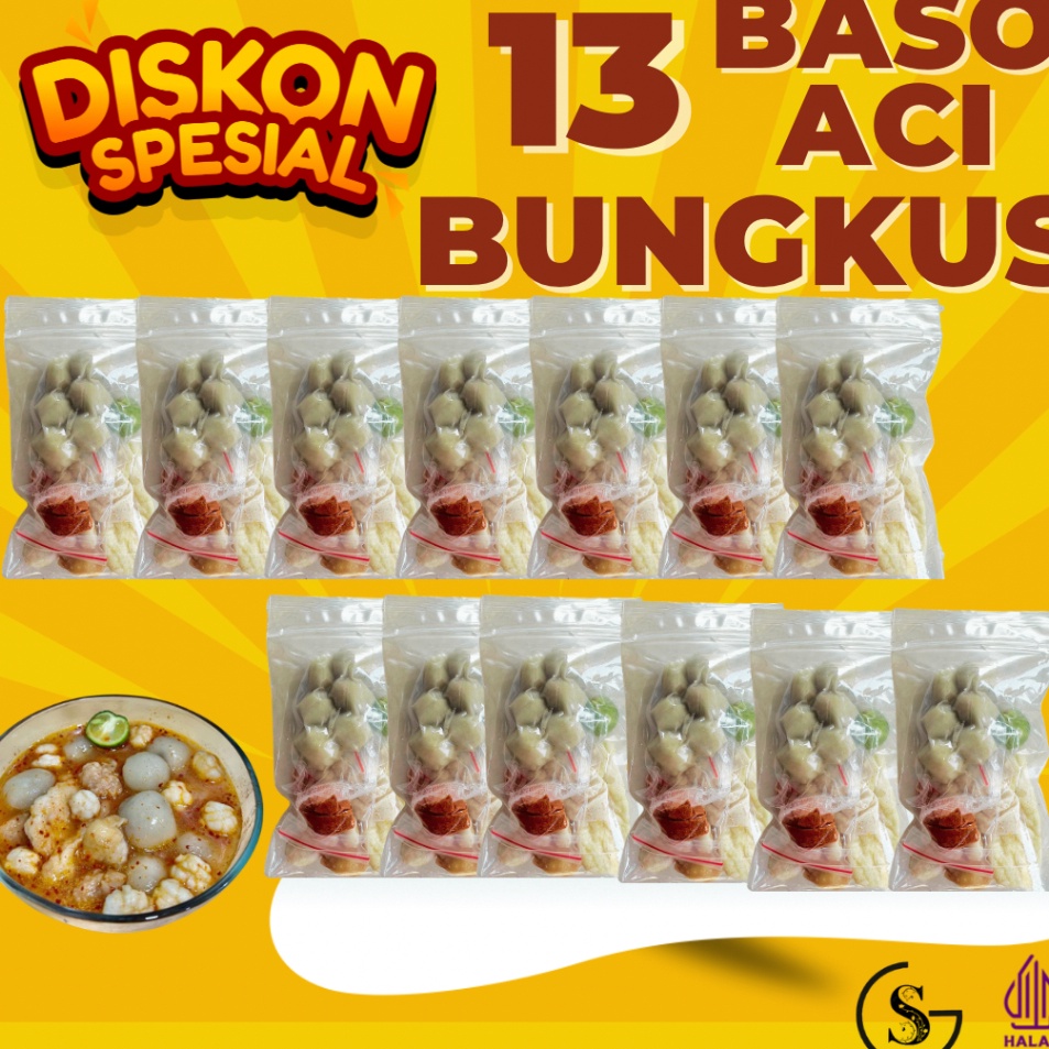 

Harga Khusus 13 BUNGKUS BASO ACI SI HEMAT BANGET