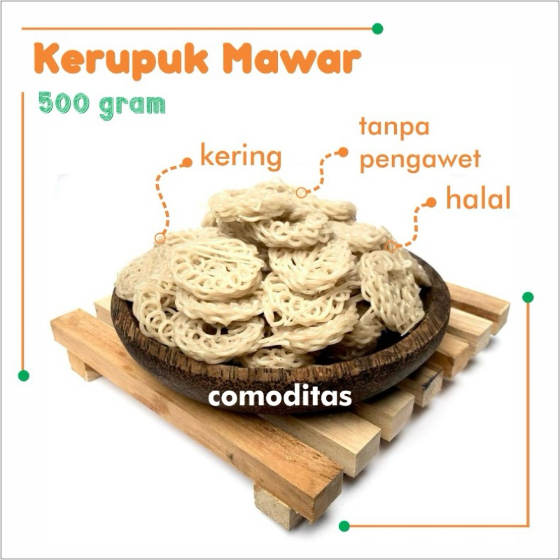

kerupuk mawar 500 gr kerupuk kering viral