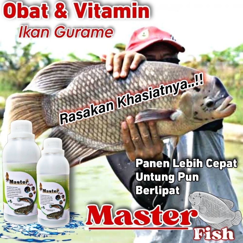 PROBIOTIK IKAN GURAME MASTER FISH OBAT & VITAMIN PENGGEMUK IKAN GURAME BIAR CEPAT PANEN