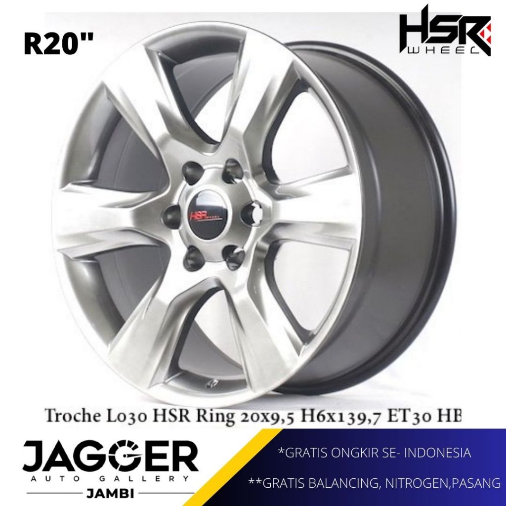 velg mobil pajero fortuner ring 20 HSR TROCHE