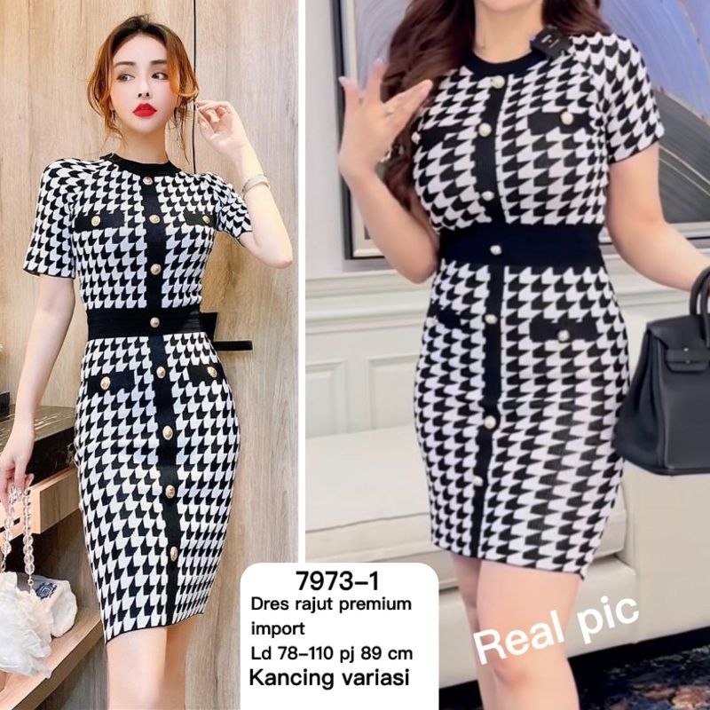 dres rajut premium import 7973-1 105.000 rajut import