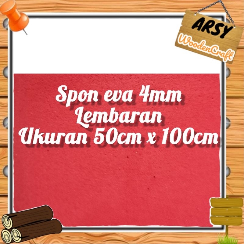 EVA FOAM LEMBARAN 4mm busa ati spon eva
