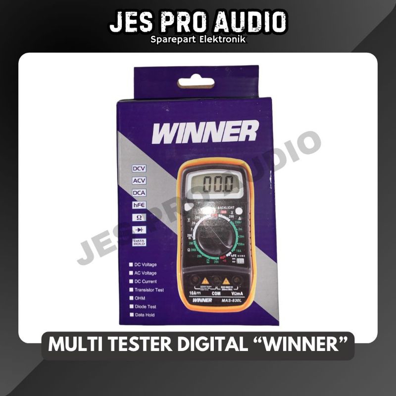 DIGITAL MULTITESTER WINNER MAS-830L