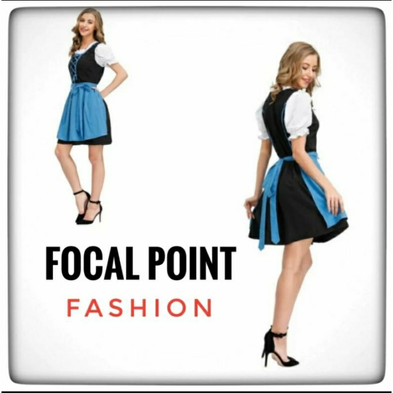 kostum Jerman Bavarian dirndl wanita dewasa Oktoberfest costume